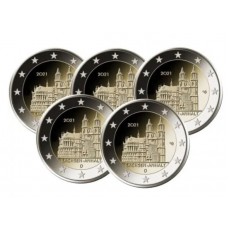 Alemanha 2€ Catedral de Magdeburg 2021 - 5 Letras 